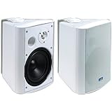 TIC PYLPLTTB1 Architectural Series 120-Watt Exterior Patio Speakers - White