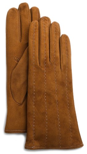 Gruppo Italiano Women s Suede Pick Stitch Cashmere Lined Glove