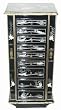 Fine Quality Luxury Gift for Her - 38" Black Lacquer Oriental Jewelry Armoire - w/ MOP Ladies