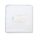 SwaddleDesigns Ultimate Receiving Blanket  - Polka Dots - Bright Blue