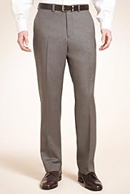 Collezione Luxury Pure Wool Flat Front Trousers