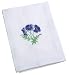 Mierco Embroidered Purple Pansy Tea Towel