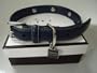Coach Leather Blue Dog Collar Medium
