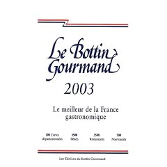 Le Bottin gourmand 2003