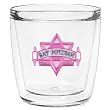 Bat Mitzvah Star of David 12 oz Double-Old-Fashioned Insulated Beverage Tumbler, Clear