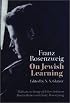 On Jewish Learning (Modern Jewish Philosophy and Religion)
