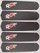 Flaming Soccer Balls 21" Ceiling Fan Blades