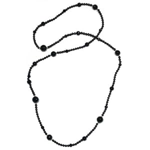 4mm Black Onyx Bead Necklace, 36 by
