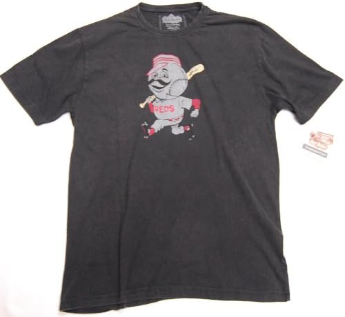 Cincinnati Red Vintage Retro Mr. Red Logo T-Shirt By Red Jacket Size XL Color Black