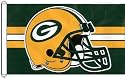 The Green Bay Packers NFL Football Club Large 3x5 Foot D-Ring Flag