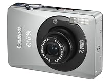 Canon IXUS 75 Digital Camera - Black (7.1MP, 3x Optical Zoom) 3.0" LCD