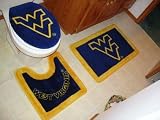 NCAA West Virginia Mountaineers 3-Piece Bath Rug Set