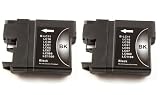 Brother LC980BK Multipack - x2 Black Brother Compatible Ink Cartridges for Brother DCP 165c, DCP 145c, DCP 385c, DCP 585cw, DCP 6690cw, DCP 185c, MFC 5490cn, MFC 5890cn, MFC 6490cw, MFC 290c, MFC 490cw, Printer Inks (Contains: 2x LC980BK) Double Capacity