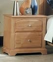Furniture online: Contemporary Maple Finish Nightstand Bedside Table