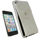 iGadgitz Clear Gel (Thermoplastic Polyurethane TPU) & Hard Case Cover for Apple iPod Touch 4th Generation 8gb, 32gb, 64gb + Screen Protector