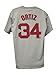 David Ortiz Boston Red Sox Road Grey Jersey Name & Number T-Shirt