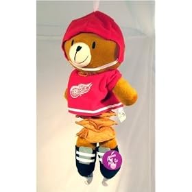 Detroit Red Wings Childrens Plush Musical Pull Down Stuffed Animal NHL Hockey by 