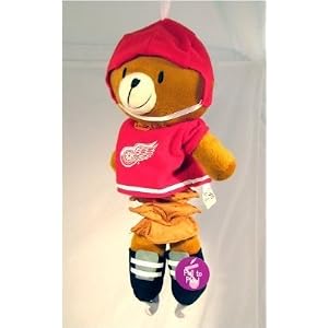 Detroit Red Wings Childrens Plush Musical Pull Down Stuffed Animal NHL Hockey by 