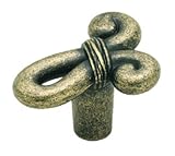 Amerock Cyprus Knot 1-5/8-Inch Long by 1-1/4-Inch Wide Knob, Weathered Brass #BP19250-R2