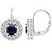 CandyGem 925 Sterling Silver Genuine Round Black title=