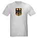 GERMAN flag and Eagle Germany Light T-Shirt by CafePress