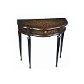 Amalfi Hall Table- Ebony/ Gold