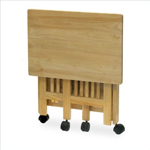 Winsome Solid Wood Portable Foldable Printer Stand in Natural On Sale