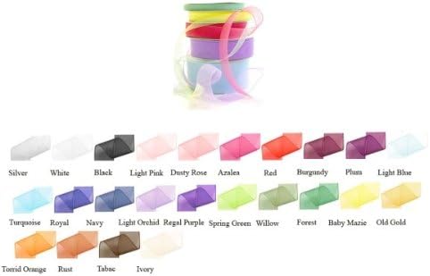 Papilion R072070090030100Y .38 in. Chiffon Ribbon 100 Yards - Black