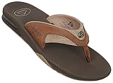 Reef Leather Fanning Men's Sandals - Brown