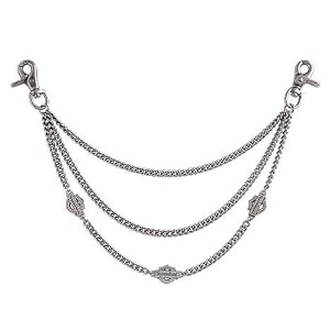 Harley-Davidson� Ladies Bar and Shield Crystal Hip Chain. Rhinestone embellishment. 99432-09VW