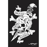 Ed Hardy Death Tattoo Black-Light Poster 23x35