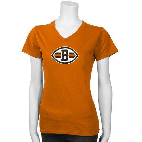 Reebok Cleveland Browns Orange Ladies Logo Premier T-shirt (Large)
