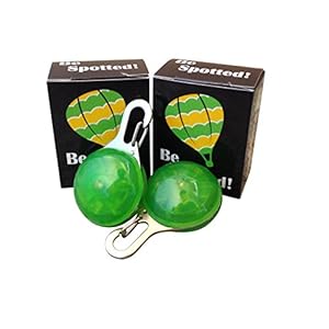 Huggabe Be Spotted! LED Keychain Light 2 Pack Green