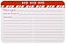 The Gift Wrap Company Candy Cane Stripe Recipe Cards - 40 Cards (Pack of 6)