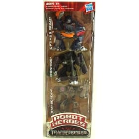 Transformers Revenge of the Fallen Robot Heroes Stocking Stuffers 3-Pack Optimus Prime, Ironhide & Starscream