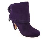 CUFFED LACE-UP BOOTIE