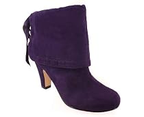 CUFFED LACE-UP BOOTIE