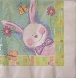BOWTIE BUNNY PARTY GOODS 24 ct. LUNCH NAPKIN