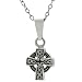 Sterling Silver Children's Celtic Cross Necklace