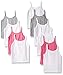 Hanes Girls’ Cami Tops, 100% Cotton Camisoles, Assorted Colors, Multipack