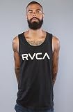 RVCA The Big RVCA Tank in Black,Tank Tops for Men