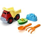 Green Toys Sand & Water Play Dump Truck with Boat & Sand Tools