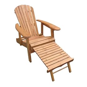 Adirondack Chair with Ottoman by 