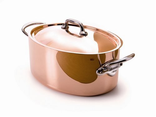 Mauviel Cuprinox Style 6.6-Quart with Lid