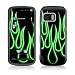 Green Neon Flames Design Protective Skin Decal Sticker for Nokia 5800 Music Xpress Ce...