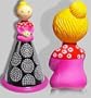 Cheese / Nutmeg Grater Doll- Pink- Small Paris