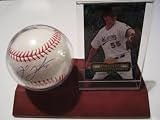 Josh Johnson Miami Marlins Signed Autographed Baseball & Wood Case Plus Card COA for the Autograph & Proof