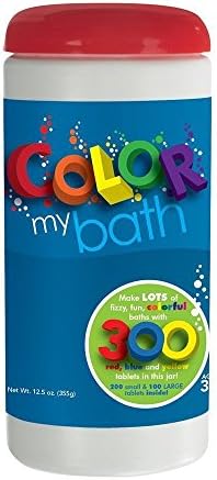Color My Bath Color Changing Bath Tablets, 300-Piece