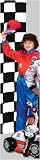Red and Blue Junior Champion Car Racing Suit  with Embroidered Cap, Size 12/14