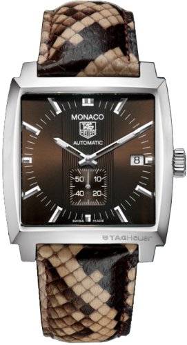 TAG Heuer Midsize Monaco Automatic Python Leather Watch #WW2115.FC6217